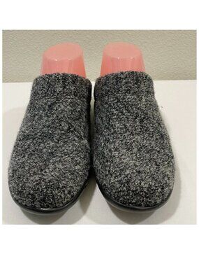 COBB HILL Penfield Tweed Textile Slip in Mule Clog Gray Tweed Women 8.5